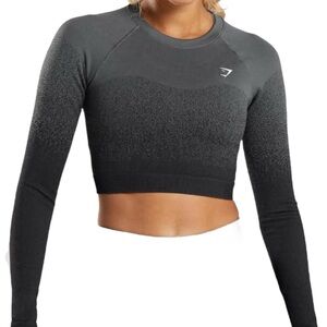 Gymshark Adapt Ombre Seamless Long Sleeve Crop Top